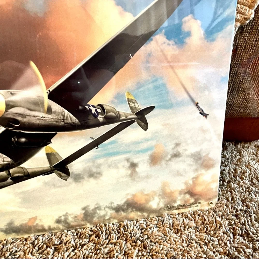 NEW Heavy Duty Steel P-38 Lightning Metal Sign